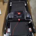 CURSOR FITNESS Home Folding Treadmill with Pulse Sensor, 2.5 HP Quiet Brushless, 7.5 MPH, 265 LBS Capacity (Black)