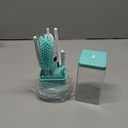 Electric Bottle Brush Cleaner - 360High-Speed Spinning Bristles, Rechargeable Baby Bottle Brush with Silicone Bottle, Nipple Brush, Straw Brush, 2 Drying Rack, UV sterilized, Green