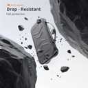 JDDWIN Full Protective Case Compatible with Nintendo Switch 2 2025, Soft TPU Grip Protective Cover Switch 2 Skin Accessories for Joy-Con, Travel Carring Case,Detachable Front Shell Cover and Kickstand