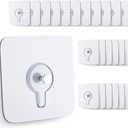 24PCS Picture Hangers,Wall Hangers Without Nails,Adhesive Hooks for Hanging,Wall Hooks,Waterproof and Rustproof to use Inside Kitchen(8mm)