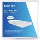 2-Pack Mattress Bag for Moving - Twin Size Mattress Storage Bag - 5 Mil Heavy Duty - Extra Thick Mattress Cover Protection - 39 x 100 Inch