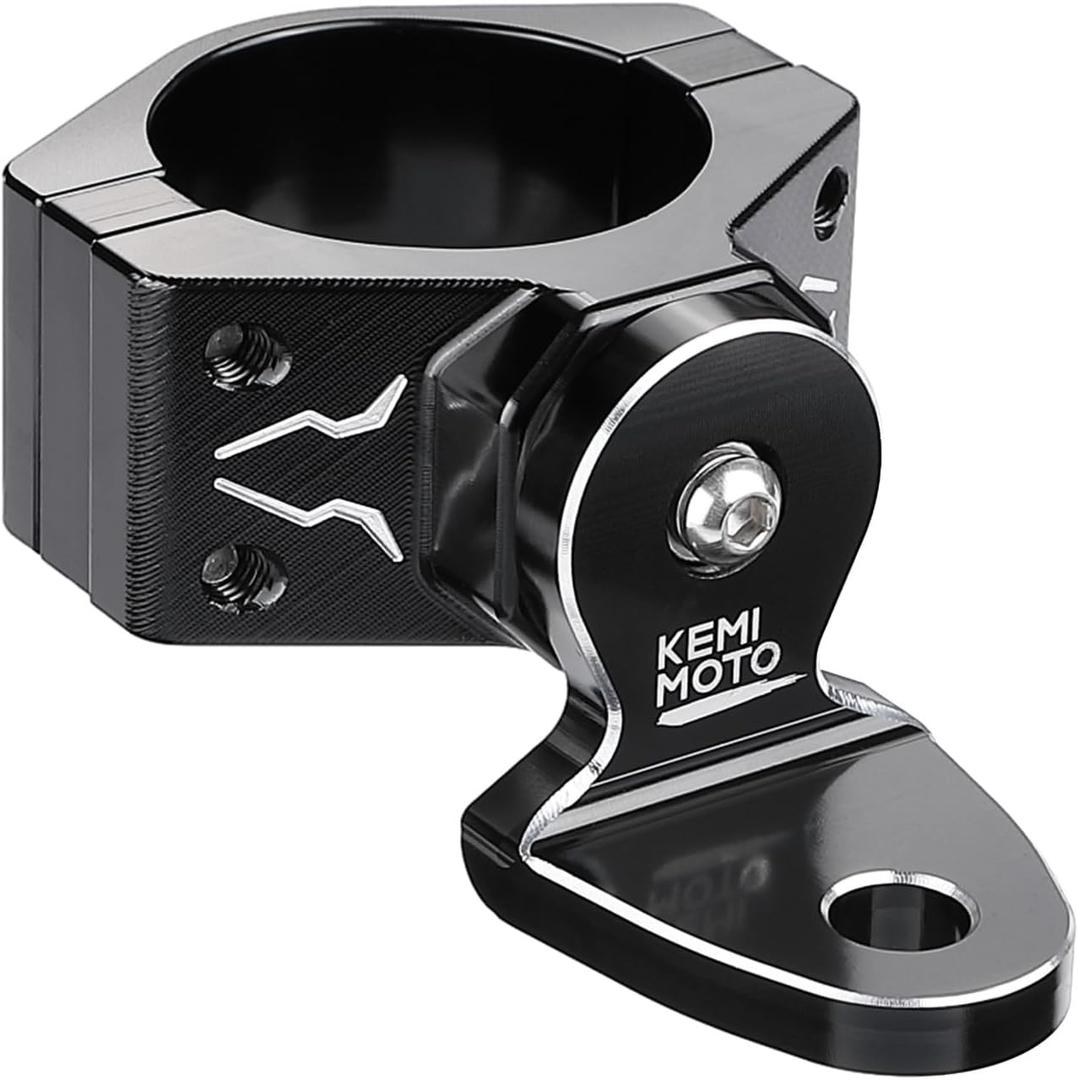 KEMIMOTO 2PCS Whip Light Mount, Heavy Duty CNC Machined Aluminum 360 Adjustable UTV Whip Mount, Fit 1.75"-2" Roll Bar, Fit Light Flag Antenna