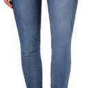 roswear Skinny Jeans for Women Mid Rise Ripped Stretchy Denim Pants Trendy Slim Fit Distressed Jeans (Small, Blue)