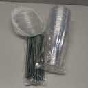 Aatriet 32 oz Clear Plastic Cups with Lids and Straws, Disposable Coffee Cups 25 Sets