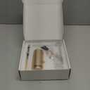 Airbrush Kit With Compressor - 48PSI Rechargeable Cordless Non-Clogging High-Pressure Air Brush Set with 0.3mm Nozzle and Cleaning Brush Set for Nail Art, Makeup, Painting, Cake Decor (Champaign Gold)