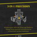 BOOMSTICK Drop Leg Platform for Holsters and Mag Pouches, Molded Polymer, Adjustable Straps, Durable & Secure