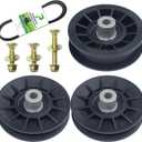 2 Pack 532194326 Idler Pulley with 532194327 Idler Pulley 532130969 V Belt Replaces 194326 194327 for Husqvarna YTH20K46 LGT2654 YTH21K46 YTH1542XP GT54LS YS4500 LGT2554 Ride Mowers