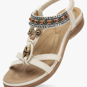 Littleplum Womens Sandals Arch Support Summer Beach Sandals Comfort Walking Shoes Bohemian Flip Flops Sandals for Women, SIZE 8.5