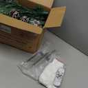 2 Pack 24 Inch Lighted Outdoor Christmas Tree with Dual Color LED Lights, Remote Control Battery Operated Pre-lit Pathway Urn Filler, Christmas Porch Decorations for Home, Porch & Yard (Snow White)