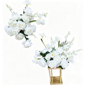2 Pieces of White Roses, Wedding Arch Hanging Flower Center piece