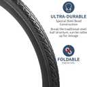 YUNSCM 2-PCS 700C Road Bike Tires 700x45C 47-622 Compatible with 700 x 45C Bicycle Tires (Y-911)