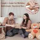 48 Fun Stacking Blocks Couple's Tower Game, Romantic Anniversary Birthday Wedding Gifts, Date Night Ideas for Valentines Day Christmas, His and Hers Gift