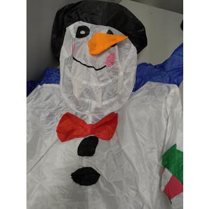 Christmas Inflatable Snowman Led Lights Easy Setup Outdoor Decor for Holiday Parties and Garden Decorations Fun Christmas Blow up Snowman for Festive Atmosphere 4 FT