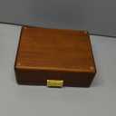 Bescott 2 Layer Solid Wooden Jewelry Box with Lock and Key for Women Men Vintage Velvet Wood Jewelry Organizer Storage for Earrings Rings Necklaces Bracelet Watch Mother’s Day Gift