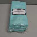 Cotton Clinic Cloth Dinner Napkins - Perfect Everyday Use Table Napkins - Soft Durable Washable - Ideal for Party Wedding Christmas Easter - Set of 12-20x20 inches Aqua Blue Napkins