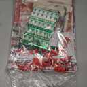 24 PCS Christmas Bags for Wrapping Holiday Gifts,Hot Stamping Foil Festival Bag Bulk Set with Snowman, Reindeer,Christmas Stocking/Cane/Tree, Snowflake, Gin Design - 6 X-Large,6 Large,6 Medium,6 Small (24 Count (Pack of 1))