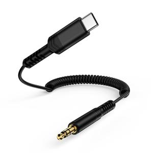 USB C to 3.5mm Audio Aux Jack Coiled Cable for Car, 4FT Type C to Aux Headphone Male Cord Car Stereo Auxiliary Cable for Samsung Galaxy S26 S25 Ultra S24+ S23 A07, iPhone 17 Pro Max 16 15, Pixel 10a 9