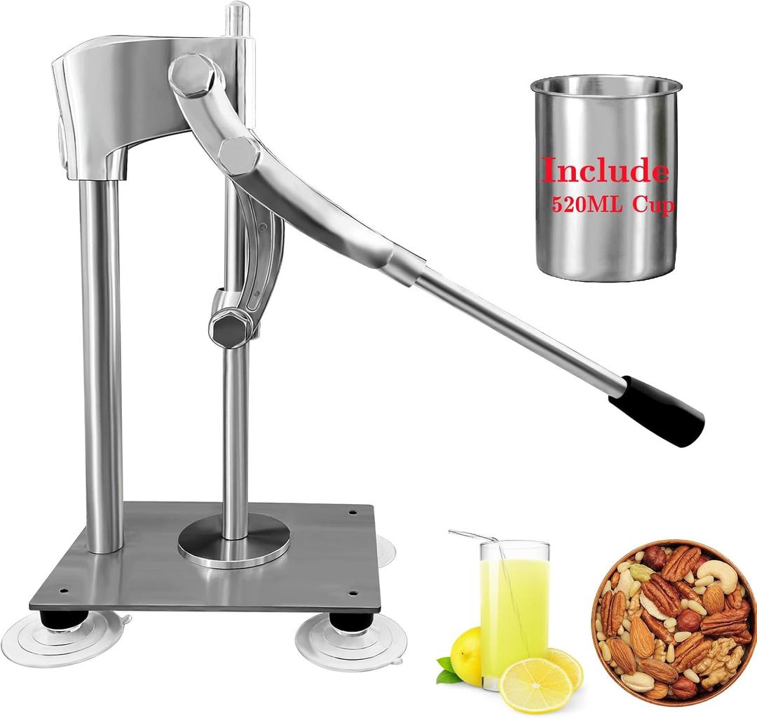 Hand Press Juicer MachineCommercial Lemon Squeezer and Orange CrusherMental Grinder for Fruit or Nuts,Manual Juicer Machine,Nut Grinder Juice Squeezer Handheld