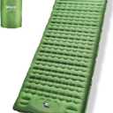 HiiPeak Sleeping Pad - Ultralight Inflatable Sleeping Mat with Built-in Foot Pump, Durable Compact Waterproof Camping Air Mattress for Camping, Backpacking, Hiking, Tent Trap Traveling (Green)