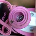 Ruthfot Women's and Girl's Classic Roller Skates with Light up Wheels and Love Heart Pattern, High-top PU Leather Rollerskates… Size 40