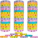 60pcs Hawaiian Luau Party Bracelets Party Favors Aloha Tropical Birthday Summer Beach Pool Party Decoration Supplies Silicone Wristbands Goodie Bags Stuffers Fillers