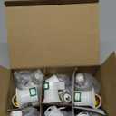 Rechargeable Light Bulbs, 1200mAh Led Battery Backup Bulb for Lamps 6 Pack Emergency Light Bulbs for Power Outage Hurricane Camping 9W 3000K A21 Warm Light Battery Operated Light Bulb E26