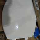 Bemis Wood Elongated Toilet Seat, Easy Clean Hinges, Cotton White Size: Elongated