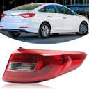 Right Halogen Tail Light Assembly Compatible With 2015-2017 Hyundai Sonata Eco Without LED Tail Lamp Right Passenger Side Replacement HY2805129 92402C2000 11672100