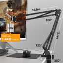 Seiren V3 Mini Boom Arm - Mic Arm for Razer Mini, Seiren V2, Seiren X and Most Microphone, Adjustable Boom Scissor Arm Stand with 3/8" to 5/8" Adapter by SUNMON