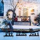 hogardeck Nativity Scene Outdoor, 48" 3 Pcs Metal Nativity Scene Decorative Garden Stakes for Outdoor Christmas Decorations, Holy Family Manger Scene Nativity Sets Yard Signs for Garden Lawn Patio