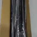 Thestoa Shower Curtain Rod Adjustable 43-78 inch, 1"Diameter Spring Tension Curtain Rod No Drill, Anti-Rust Non-Slip Shower Rod, Black Shower Curtain Rod for Bathroom Tension