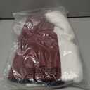 ANRABESS Women Oversized Casual Loose Turtleneck Long Sleeve Slouchy Baggy Knit Tunic Sweaters Pullover 2025 Fall Outfits (Small, White Red)