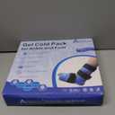 Atsuwell Ankle Ice Pack Wrap, Reusable Ice Pack for Ankle, Large Gel Cold Pack Foot for Cold Compression, Flexible Heel Gel Pack for Men Women, Relaxation