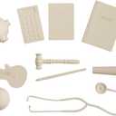 Premium Doljabi, Zhuazhou, Thoi NOI First Birthday Selection Set | 11 Pc Monochromatic Soft Silicone Items for Korean Doljanchi, Chinese, and Vietnamese 1st Bday Ceremony Cultural Decor (Ivory)