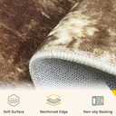 RELEANY Washable Square 8'x8' Area Rug for Living Room Brown Tan