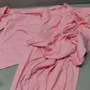 PINSV Women's 2 Piece Outfits Lounge Short Sleeve Tops High Waisted Wide Leg Pants Tracksuit Sets Pink L