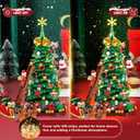 Advent Calendar 2025 - Christmas Tree Building Block Set, 1011 Pieces Christmas Santa Claus Moose Toy Decorations Building Kits for Adults Teen Girls Boys Countdown Calendar Gifts