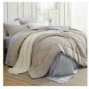 Bedsure Queen Comforter Set - 7 Pieces Reversible Beige Bedding, Queen Size Bed Set for All Seasons, Bed in a Bag with Down Alternative Comforter, Sheets, Pillowcases & Shams