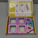 Magnetic Tiles Toys for 3 4 5 6 7 8+ Year Old Boys Girls Upgrade Macaron Castle Blocks Building Set for Toddlers STEM Creativity/Educational Toys for Kids Age 3-6 Christmas Birthday Gifts