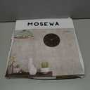 Mosewa Wall Clock 14 Inch Black Battery Operated Silent Non Ticking Simple Minimalist Rose Gold Numbers Decorative for Bedroom Living Room Kitchen Home Office