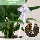 Hysagtek 4 Pack Plant Watering Globes, Self Watering Planter Insert, Plant Watering Bulbs Devices for Indoor and Outdoor Plants, Hand Blown Clear Glass Mushroom Watering Bulbs