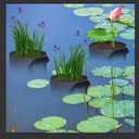 DECOHS 12 Pack Aquatic Plant Pots for Pond, Reusable Fabric Aquatic Plant Pots, Breathable Pond Plant Basket Grow Bags with Handles for Aquatic Plants, Bog Plant, Water Lily, Lotus, Flower (1 Gallon)