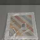 12x12 Picture Frame with Mat for 10x10, Wavy Edge Wooden Real Glass Photo Frame for Wall Hanging, White, 1 Pack