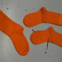 PERSOON Viscose Bamboo Kids Crew Socks Soft Vibrant Casual Length Fashion Socks for Boys and Girls 3 Pairs (7 Years-11 Years, Orange)