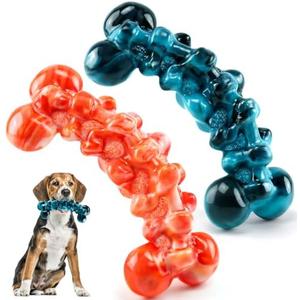 WOWBALA Dog Toys for Aggressive Chewers - Super Chewer Dog Toy for Large Dogs - Durable Tough Chew Toy - Indestructible Dogs Toys for Medium, Large Breed