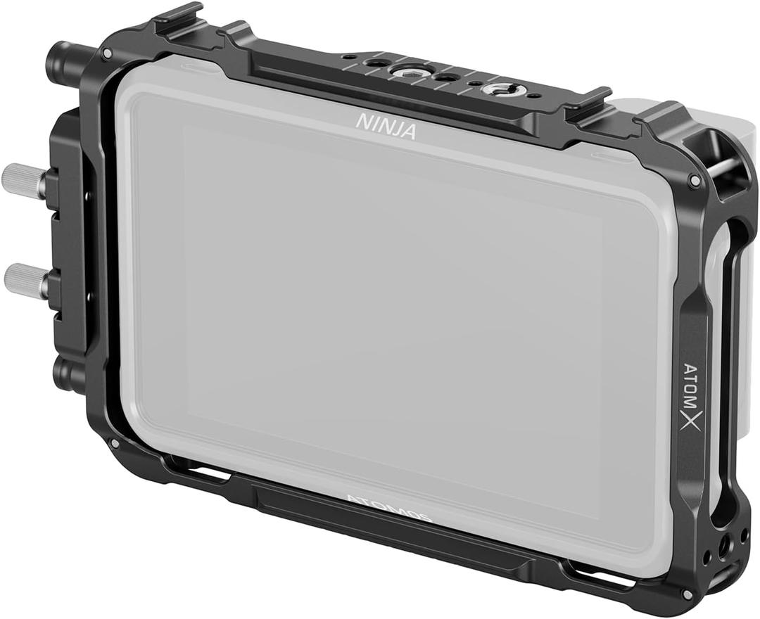 SMALLRIG Monitor Cage for Atomos Ninja V,Built-in NATO Rail and HDMI Cable Clamp Monitor Cage 2209