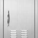 VEVOR BBQ Access Door, 14W x 20H Inch Single Outdoor Kitchen Door, Stainless Steel Flush Mount Door, Wall Vertical Door with Handle and Vents, for BBQ Island, Grilling Station, Outside Cabinet