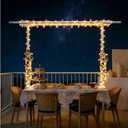 Beyeutao Over the Table Backdrop Stand with Clamps Double Crossbar 16"-87" Length 16"-45" Height Adjustable White Photo Backdrop Stand with Clamps Background Stand Metal Photo Background Stand