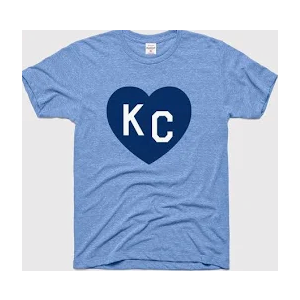KC Heart Retro Kansas City Heart KC T-Shirt (Small)