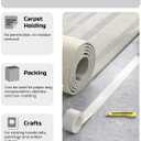 Lichamp Double Sided Carpet Tape 2" x 44 Yards, Hardwood Floors Carpet Tape for Area Rugs On Carpet Tile Stickers Rug Gripper Tapes, 11 Yards x 4 Rolls